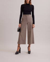 Pantalon Ecrivain à carreaux - Almond Tan