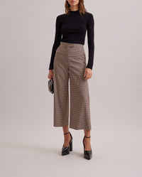 Pantalon Ecrivain à carreaux - Almond Tan