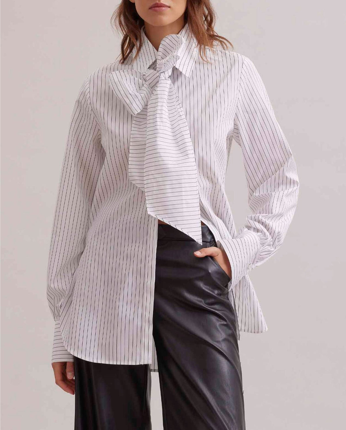 Chemise Yale à rayures - Black & White