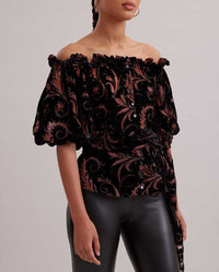 Blouse Merquem porté épaule - Black