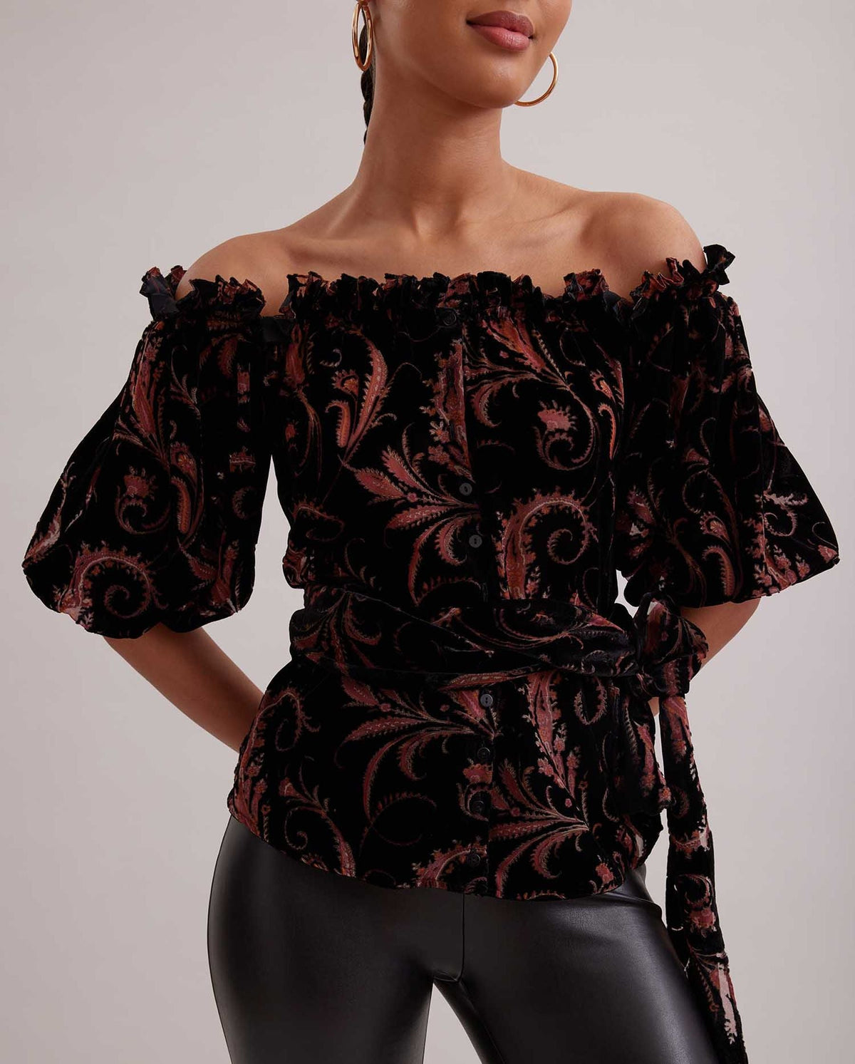 Blouse Merquem porté épaule - Black