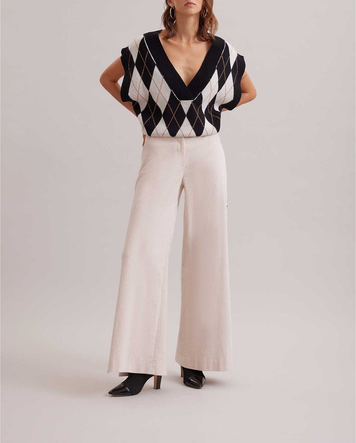 Pantalon large Lavinia - Moon White