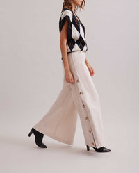 Pantalon large Lavinia - Moon White