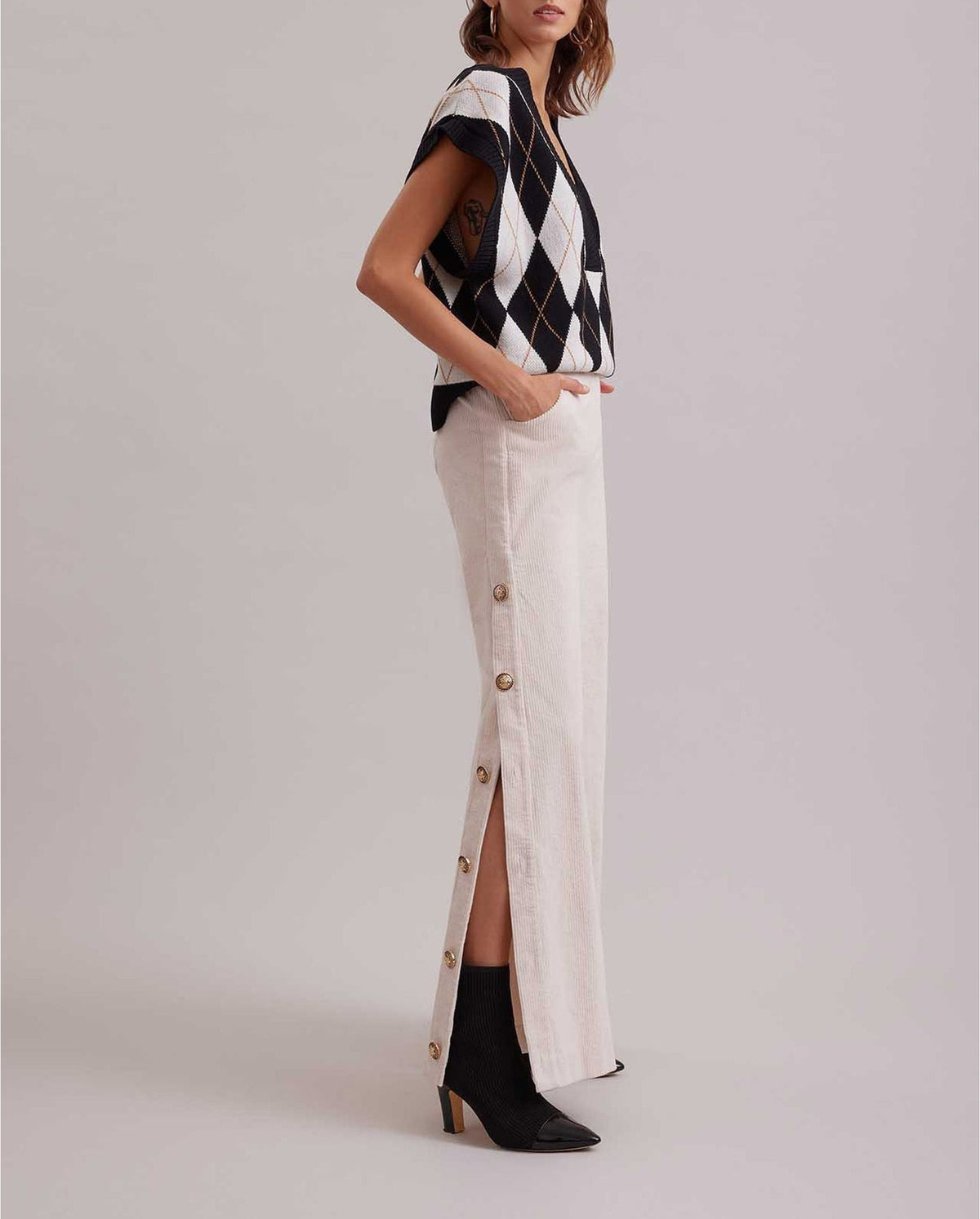 Pantalon large Lavinia - Moon White