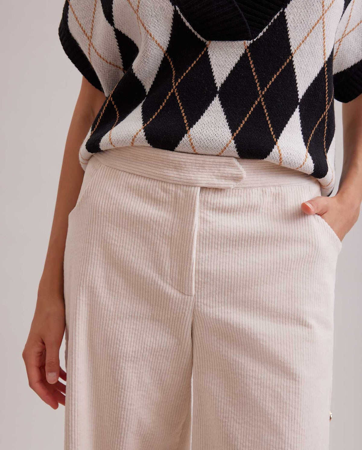 Pantalon large Lavinia - Moon White