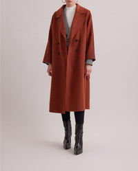 Manteau Gallery en laine - Chocolate