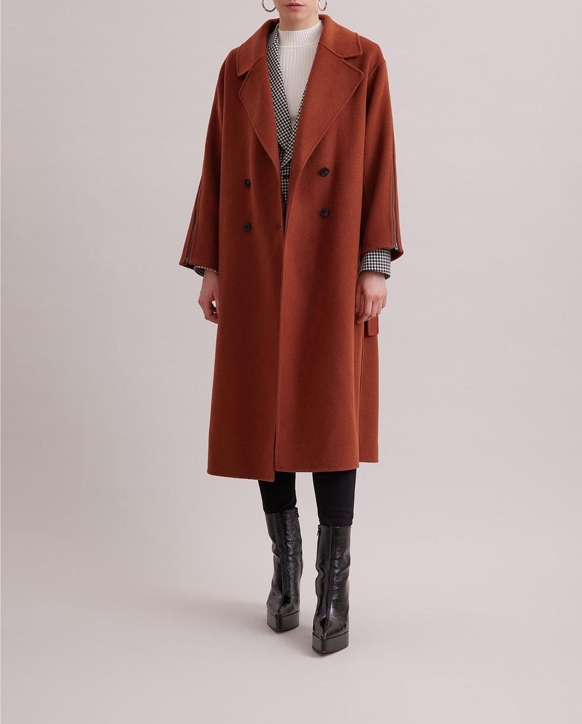 Manteau Gallery en laine - Chocolate