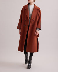 Manteau Gallery en laine - Chocolate