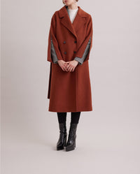 Manteau Gallery en laine - Chocolate
