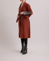 Manteau Gallery en laine - Chocolate
