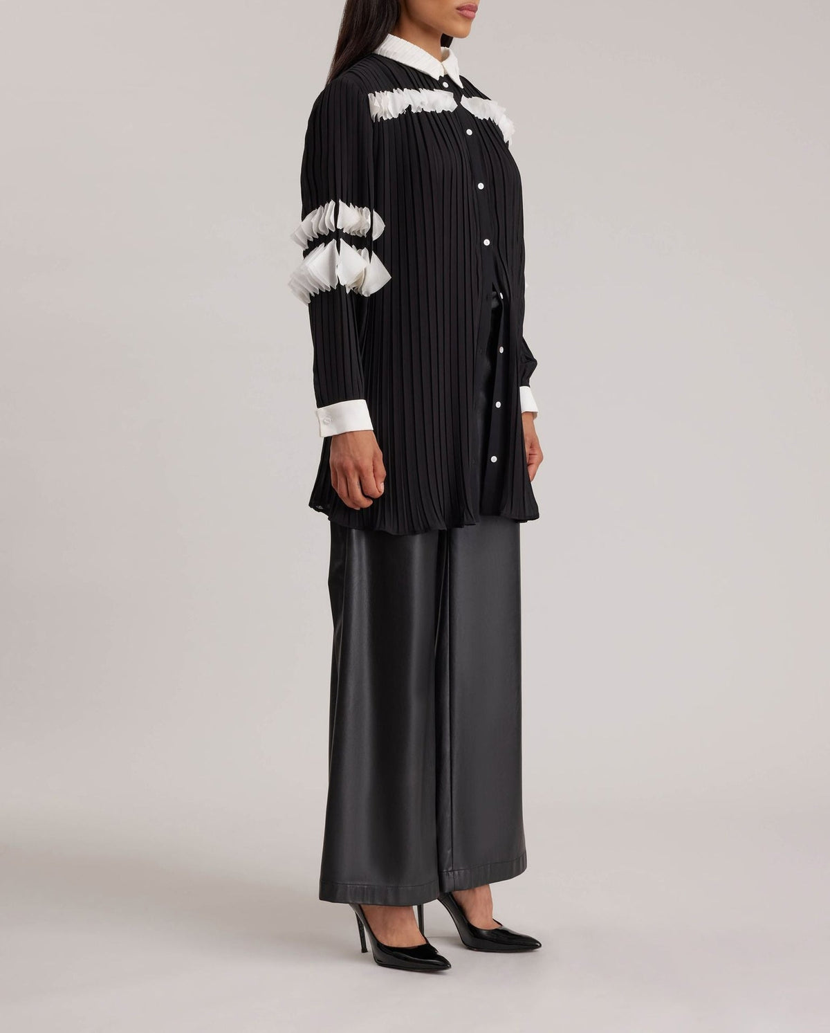 Chemise longue Poésie - Black