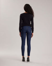 Pull Edmée en tricot ample à dentelle - Black