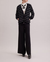 Cardigan Parnasse à col roulé - Black