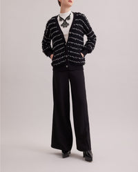 Cardigan Parnasse à col roulé - Black