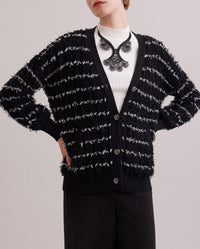 Cardigan Parnasse à col roulé - Black