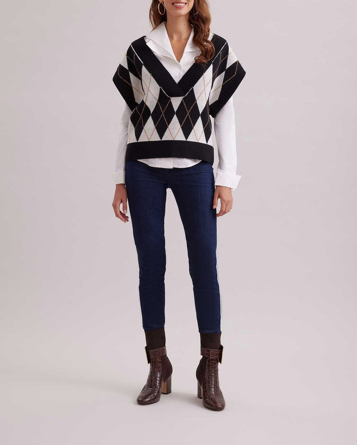 Gilet sans manche Country - Black & White