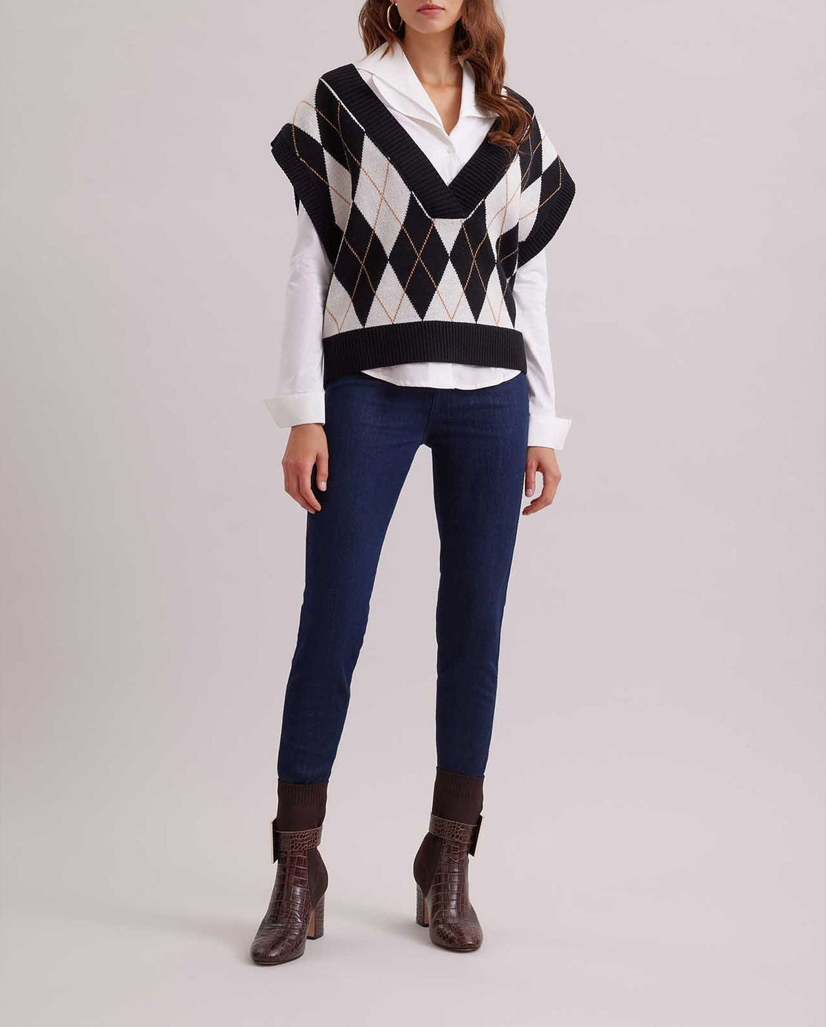 Gilet sans manche Country - Black & White