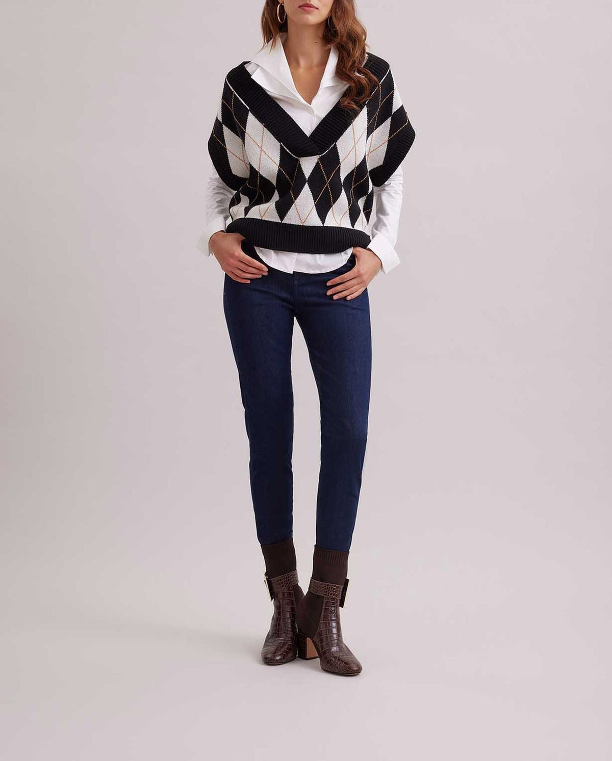 Gilet sans manche Country - Black & White