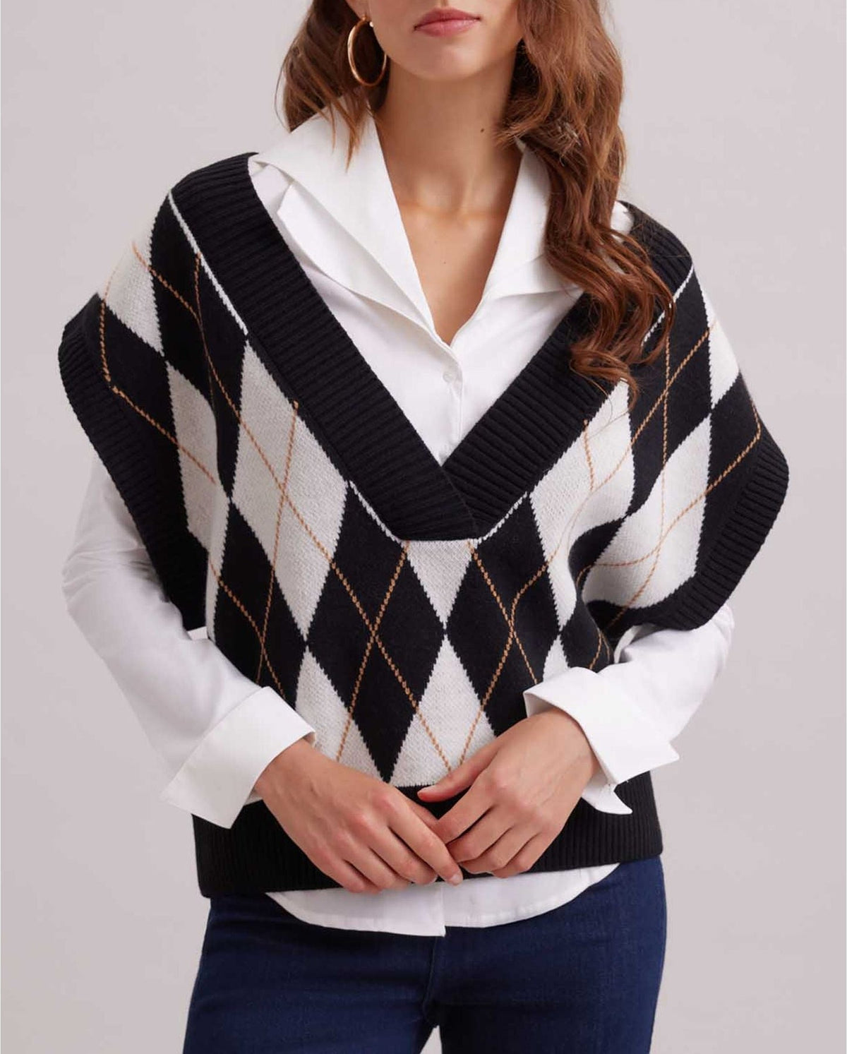 Gilet sans manche Country - Black & White