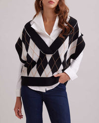 Gilet sans manche Country - Black & White
