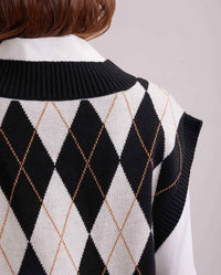Gilet sans manche Country - Black & White