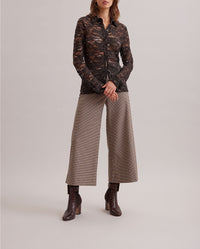 Chemise Sandien en dentelle - Chocolate