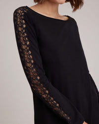 Robe pull Philo en dentelle - Black