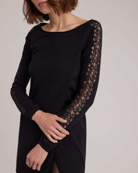 Robe pull Philo en dentelle - Black