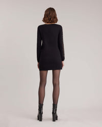 Robe pull Philo en dentelle - Black