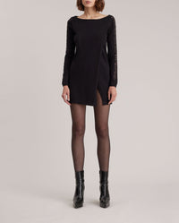 Robe pull Philo en dentelle - Black