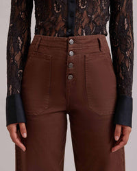 Jeans droit Intrigue - Chocolate
