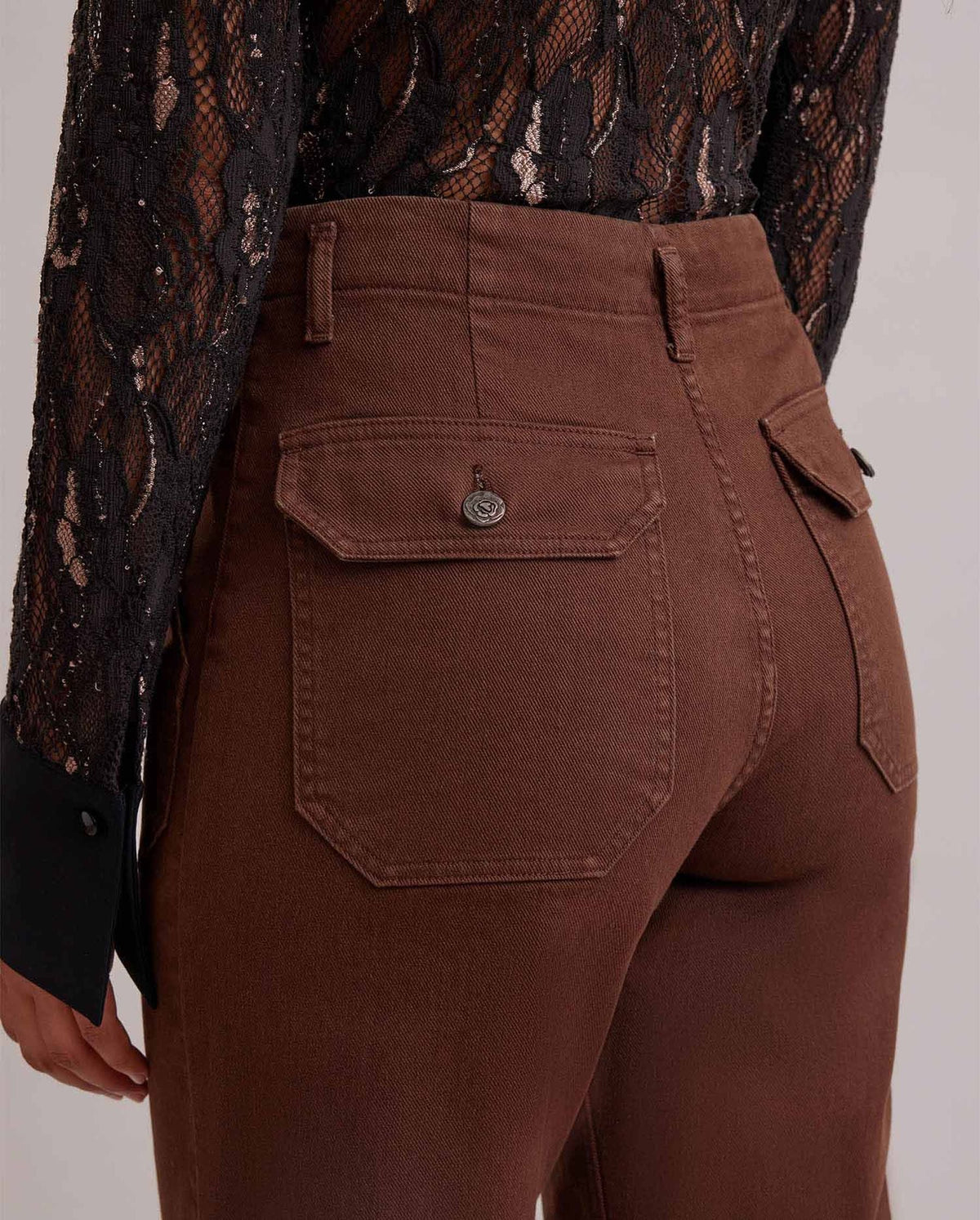 Jeans droit Intrigue - Chocolate
