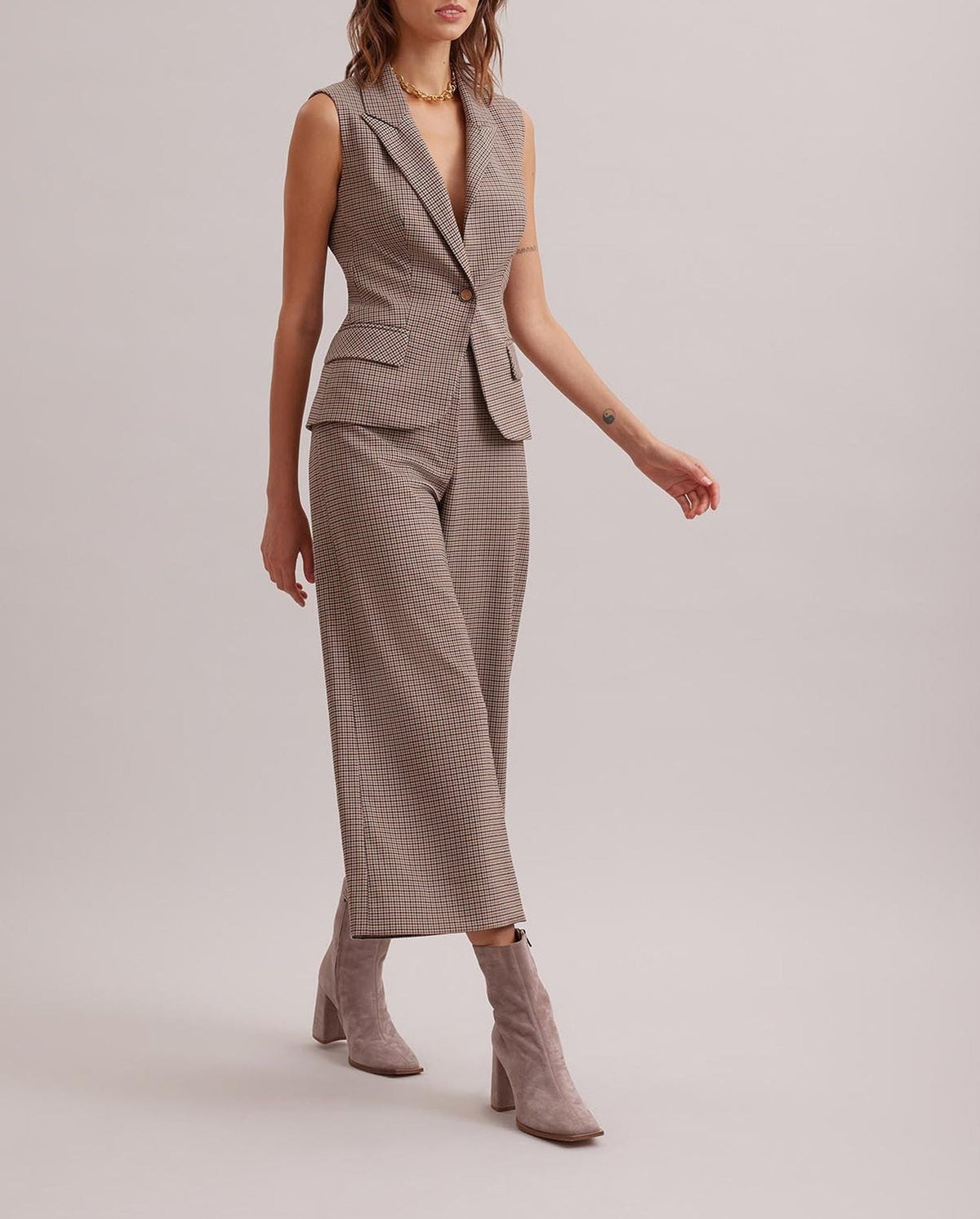Gilet Grimoire sans manche - Almond Tan