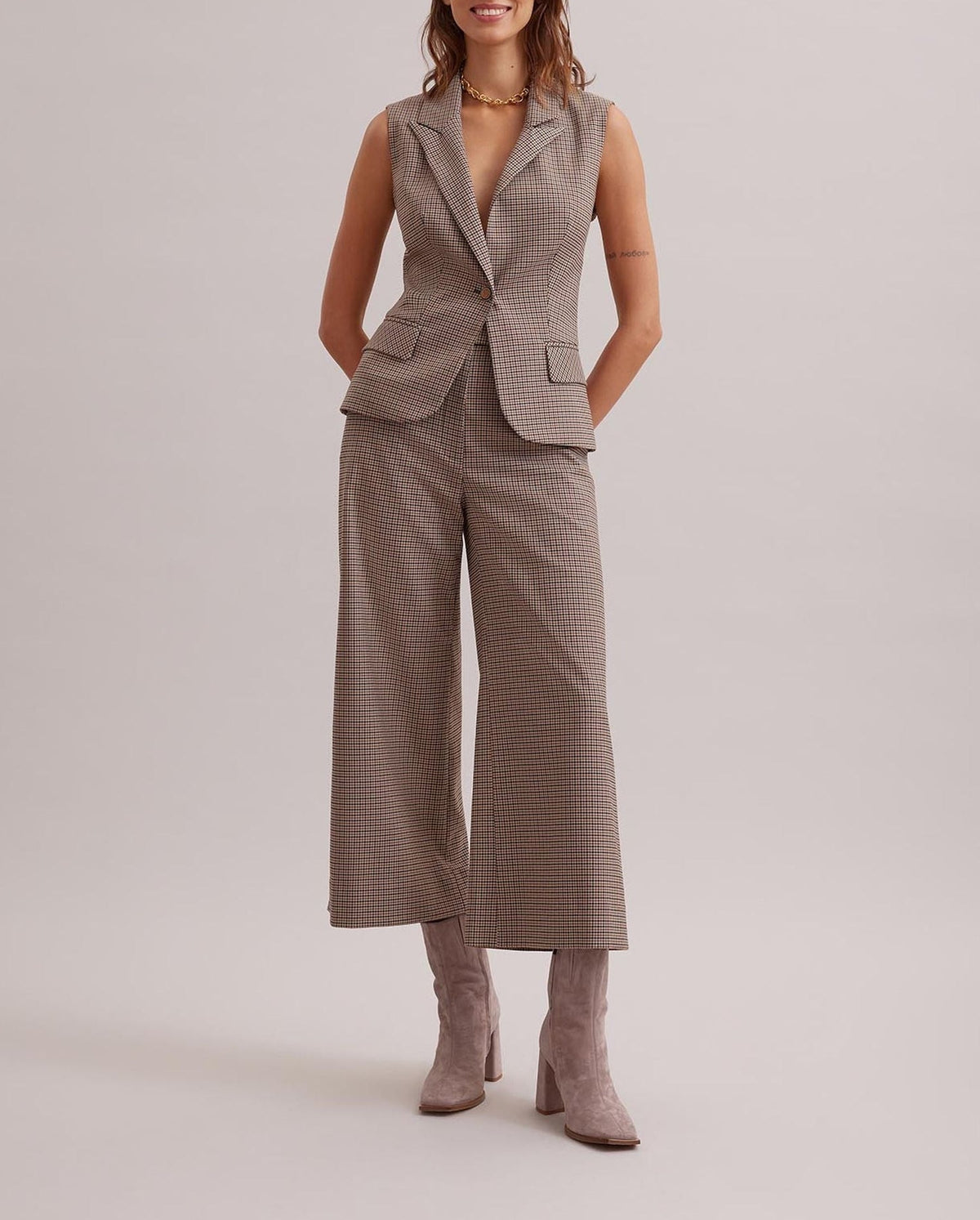 Gilet Grimoire sans manche - Almond Tan
