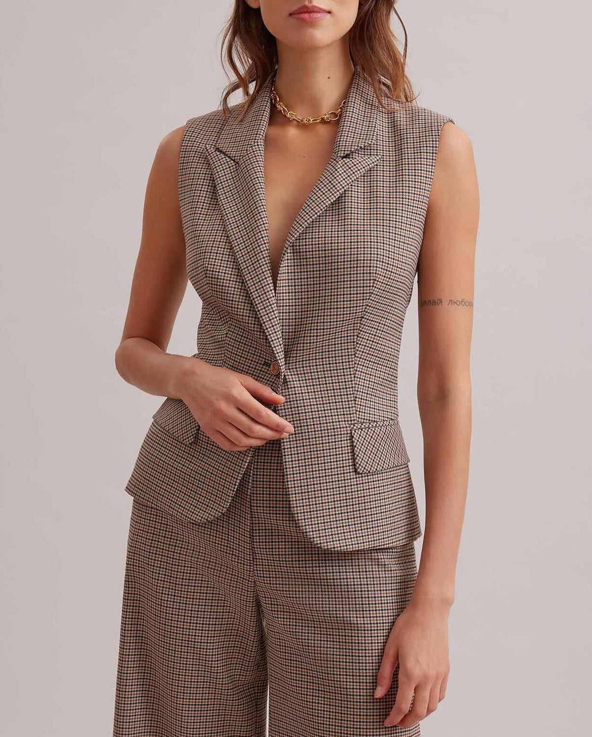 Gilet Grimoire sans manche - Almond Tan