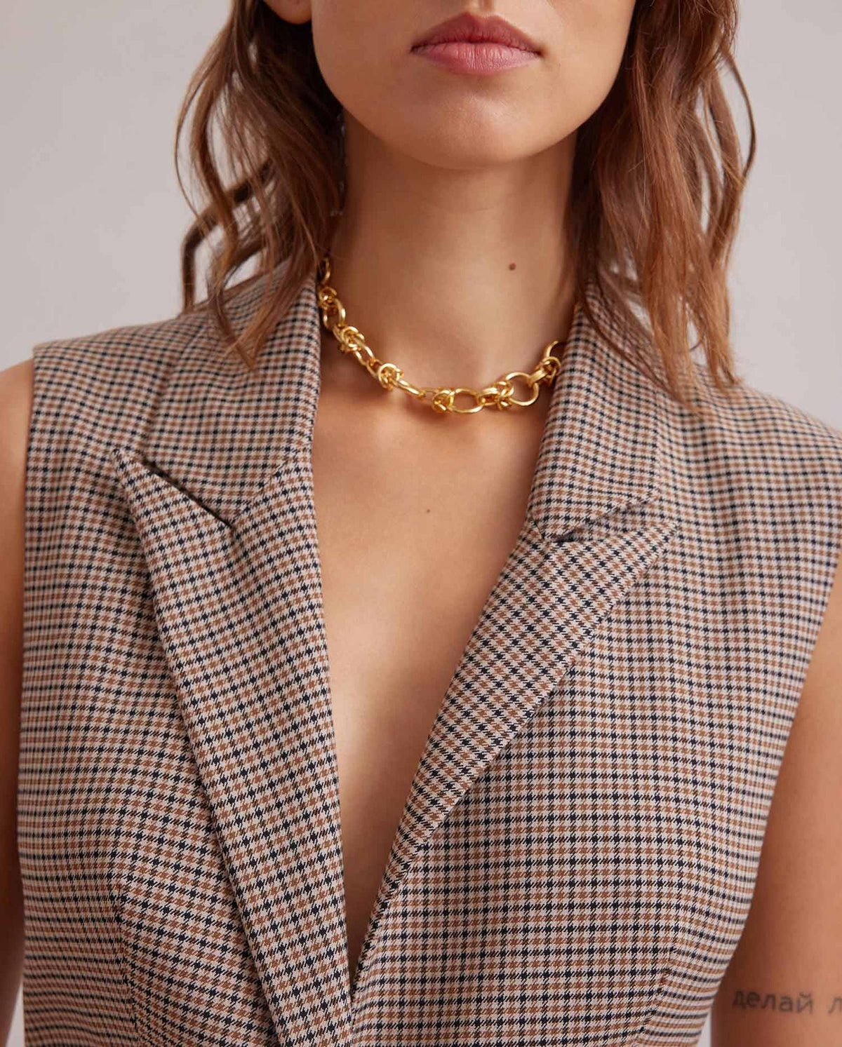 Gilet Grimoire sans manche - Almond Tan