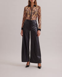 Chemise Ardeur à zip - Chocolate