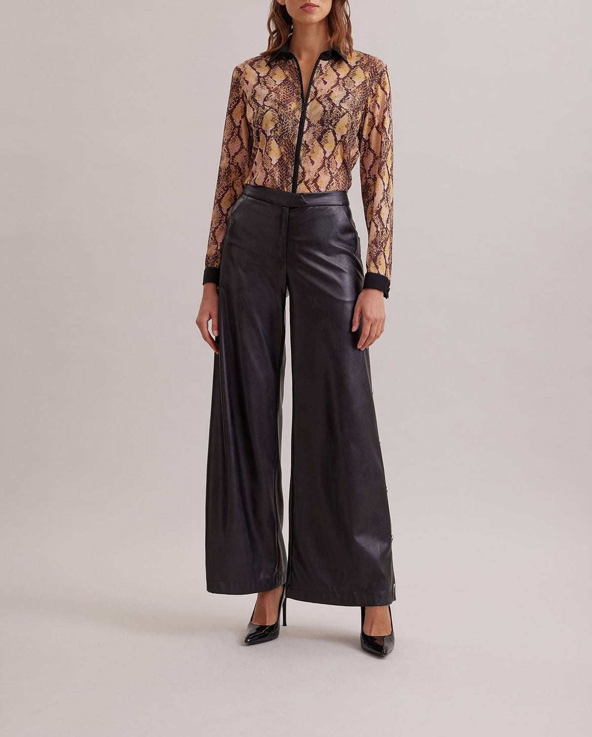 Chemise Ardeur à zip - Chocolate