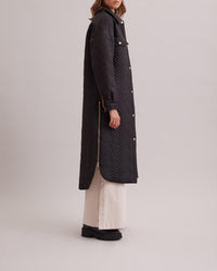 Manteau réversible Genes matelassé - Black