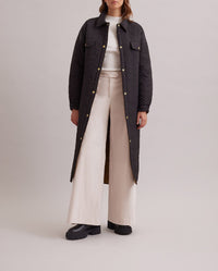 Manteau réversible Genes matelassé - Black