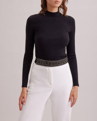 Pull Carnet à col roulé - Black