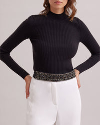 Pull Carnet à col roulé - Black