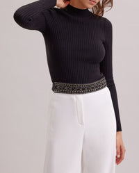 Pull Carnet à col roulé - Black