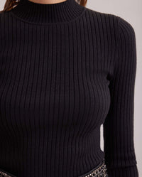 Pull Carnet à col roulé - Black