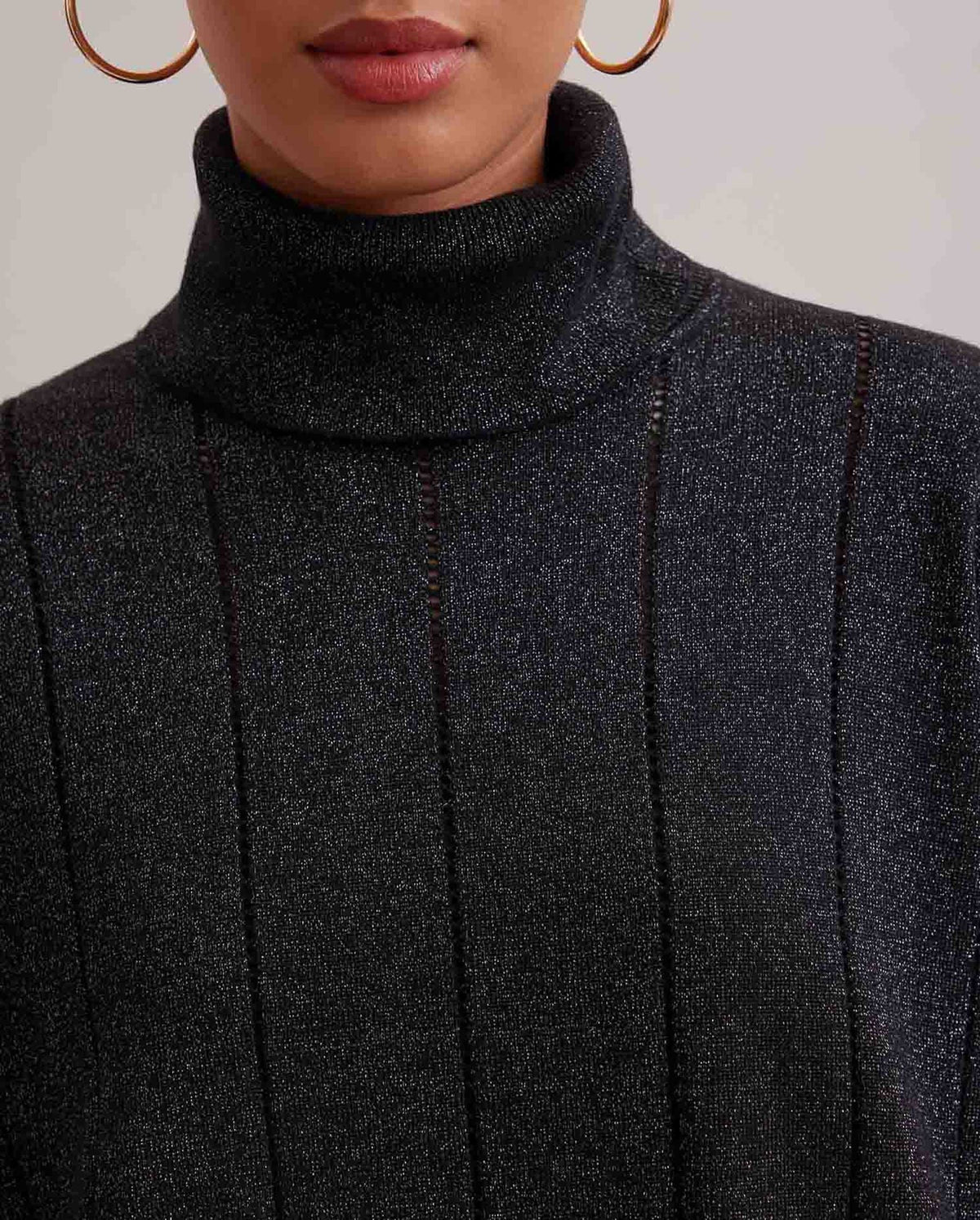 Robe pull Poetry à col roulé - Silver