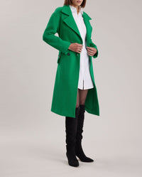 Trench-Coat Author en laine - Mint