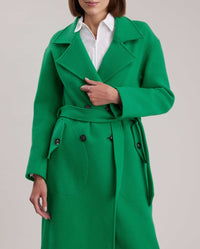 Trench-Coat Author en laine - Mint