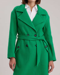 Trench-Coat Author en laine - Mint