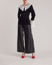 Pull Daisy en dentelle - Black & White