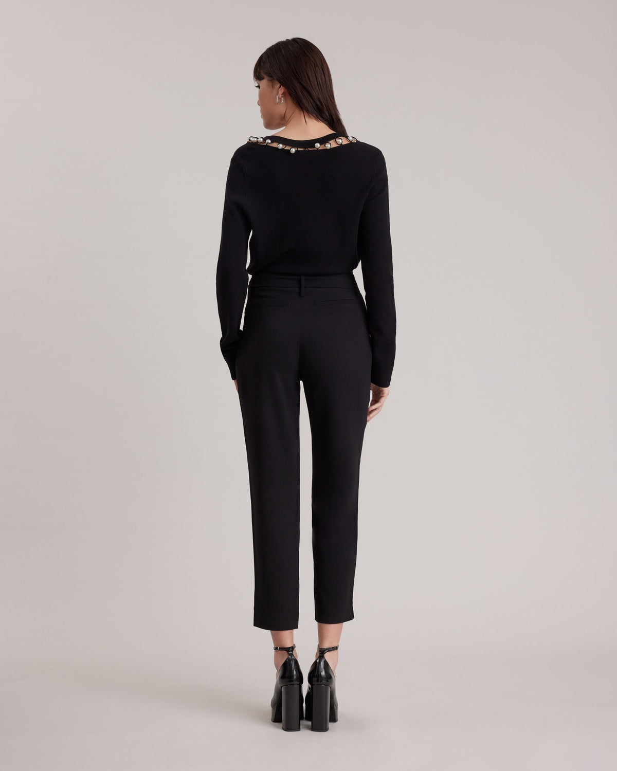 Pull Mayari en maille gauffrée - Black